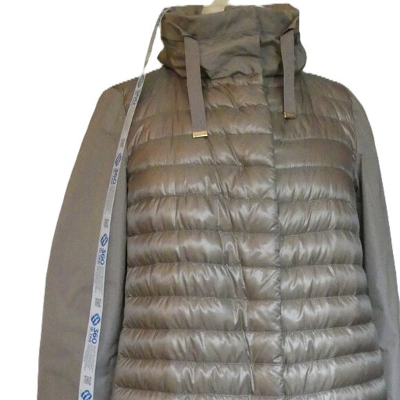 Herno Lightweight Goose Feather Rain Resistant A-Line Jacket w/Hood US 6 EU 42 - Picture 12 of 16